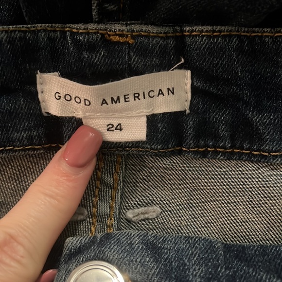 Good American -Good Legs Deep V Blue 609 - NWT - Picture 4 of 8